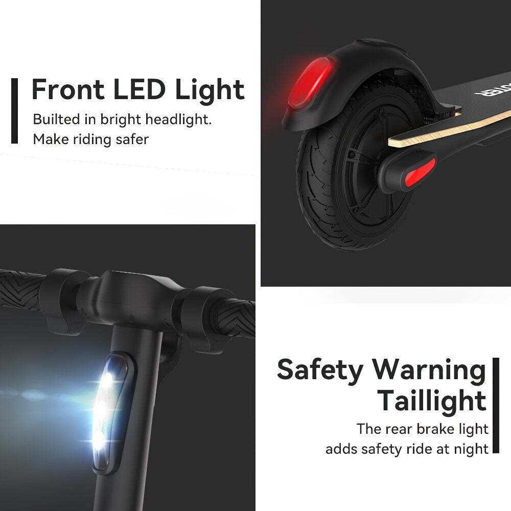 MEGAWHEELS S10 Lightweight And Foldable Electric Scooter for Adults with 8" Wheels, 5.2Ah Battery, 250W Motor, Electronic Brake And Bright LED Headlight, Supports 25km/h Max Speed, 3 Speed Modes And 10-15km Mileage
