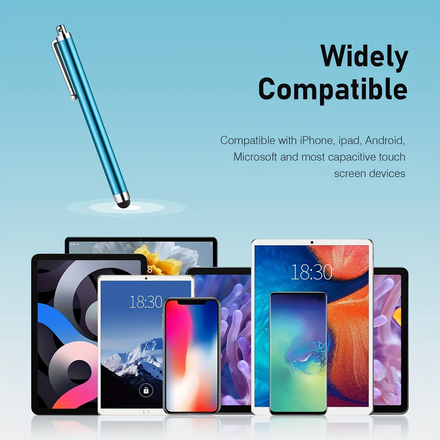 Touch Screen Stylus Abiarst High Precision Universal Stylus Suitable For IPad For IPhone Tablet For Samsung Galaxy Full Capacitive Touch Screen (10PCS/ Pack)