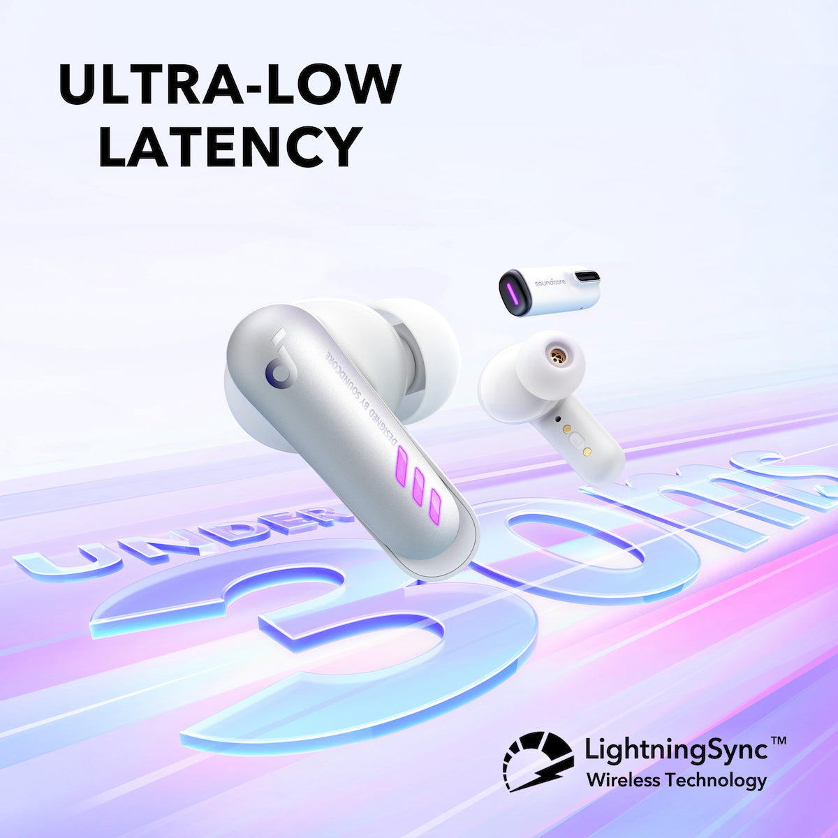 Refurbished--Anker soundcore VR P10 Wireless Gaming Earbuds, Authorized Meta/ for Oculus Quest 2 Accessories, 30ms Low Latency, Dual Connection, Bluetooth, 2.4GHz Wireless, USB-C Dongle, for PS5, for Switch Compatible