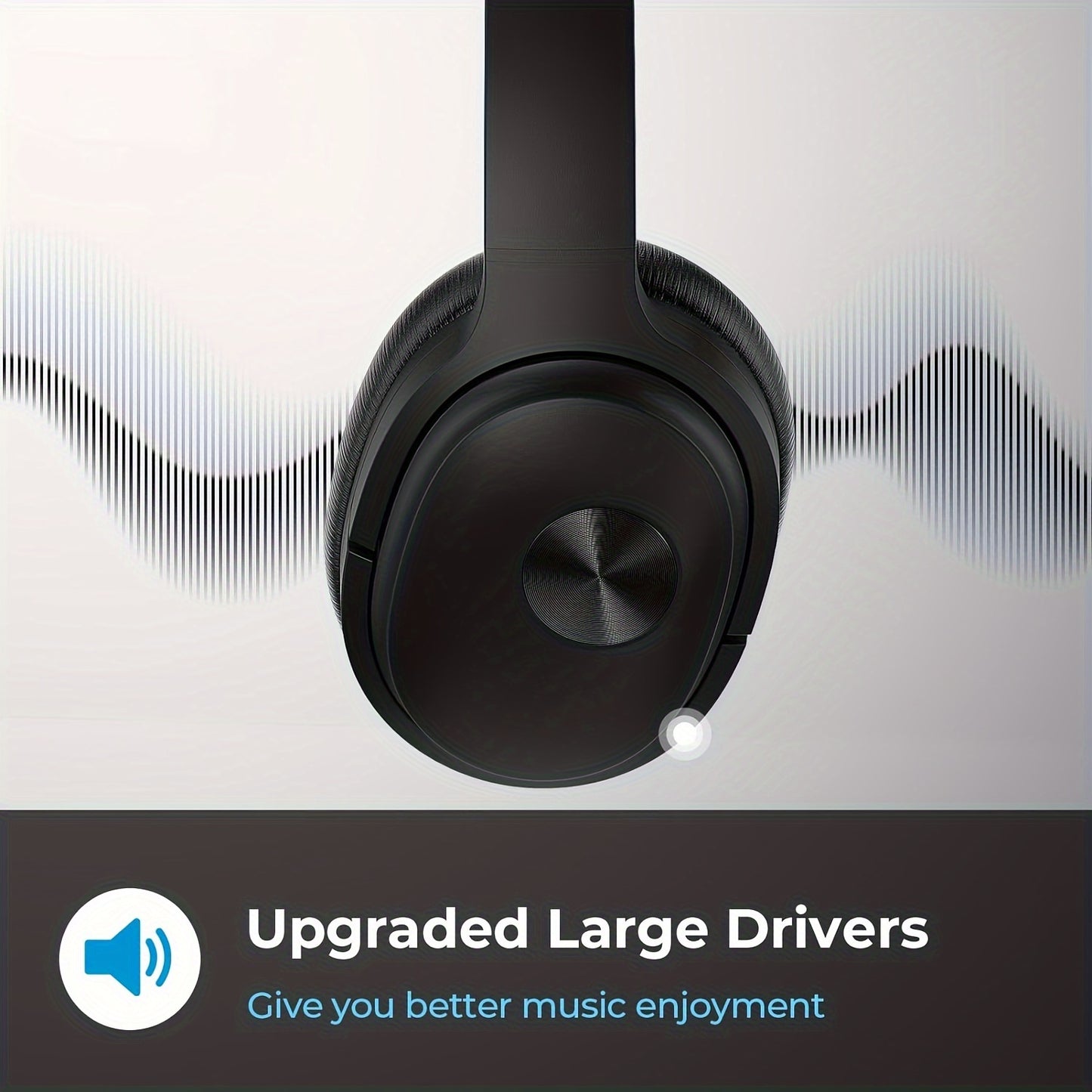 SupremeSound Hybrid Active Noise Cancelling Headphones - Bluetooth Wireless with Hi-Fi Audio, Premium Comfort, Seamless Connection, Built-in Mic for Crystal-clear Calls