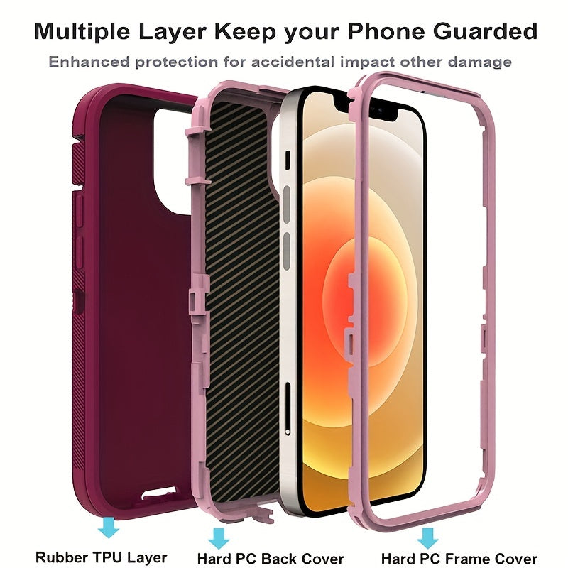 For IPhone 13 Promax Case, Heavy Duty Drop Protection, Full Body Rugged Shockproof Dust Proof 3- Layer Tough Protective Phone Cover For Apple IPhone 13 Pro Max Gift For Birthday/Easter/President's Day/Boy/Girlfriends