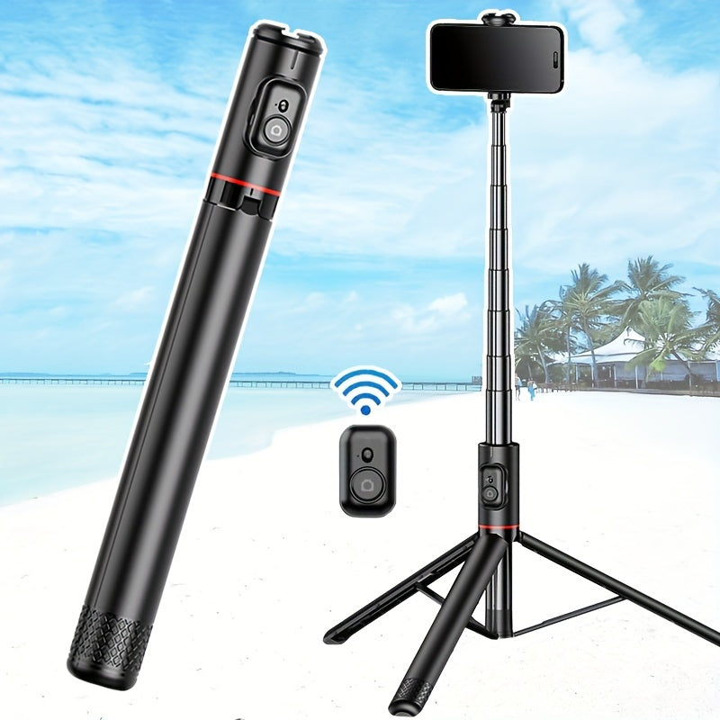 HKXYK 72" Selfie Stick, Aluminum Alloy Telescopic Stick, All-in-one Selfie Stick, Sturdy Tripod, Portable, Lightweight, Expandable, Compatible For IOS, And Various Android Phones, Is A Good Helper Video Recording, Vlogging, l