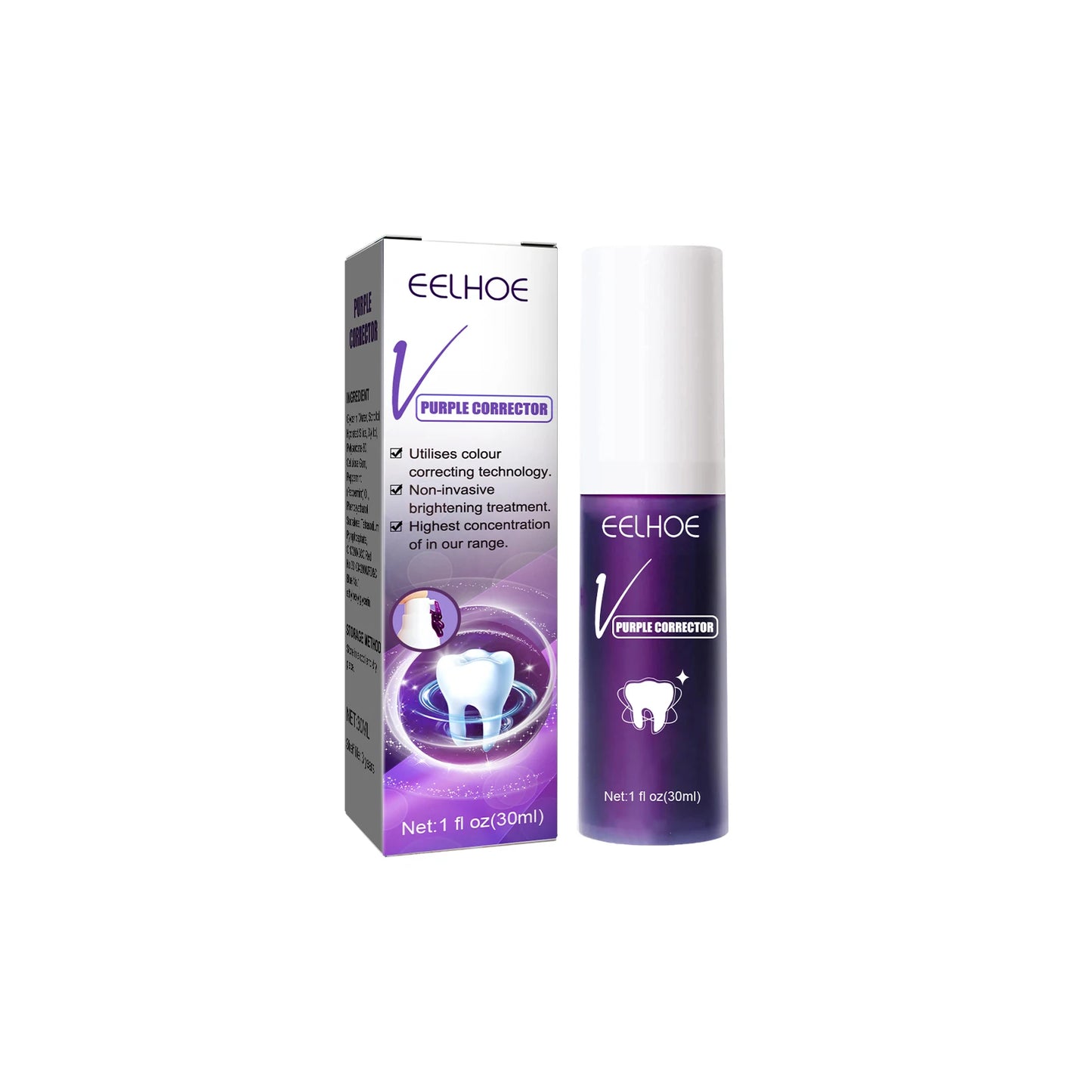 Purple Toothpaste Fresh Breath Protecting Teeth Decay Prevention Plaque Stains Removing Repairing Oral Cleaning Cream Dentifrice