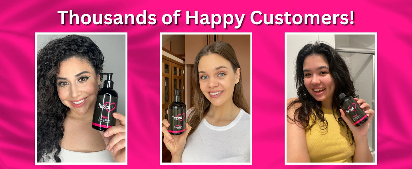 8.5 OZ Passion Sensual Jojoba Oil Natural Body Massage Oil for Couples Relaxing Perfect Glide & Smooth Skin, Tropical Paradise