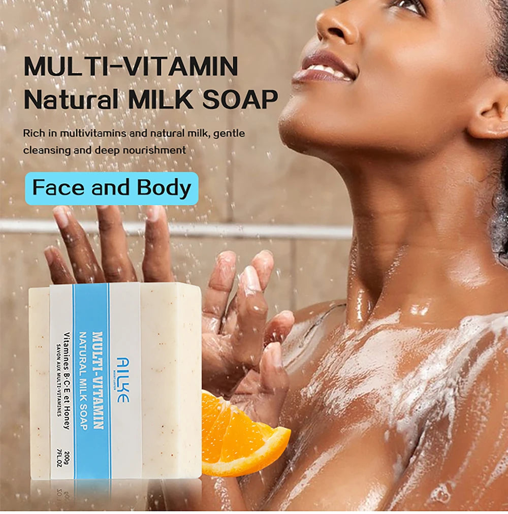 AILKE Multi-Vitamin Lightening Skin Set, Reduce Blemish, Absorbs Quickly Moisturizes with Vitamins B/C/E, Rejuvenates Skin