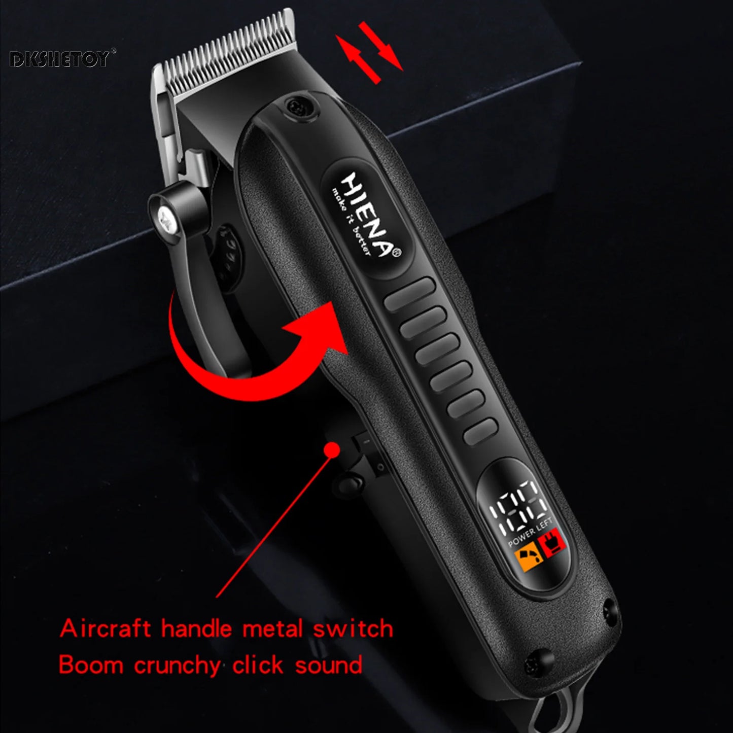 Professional Barber Clippers Digital Display Sharp Blade HYN-222 Electric Clipper for Haircut Beard Shaver Barbershop