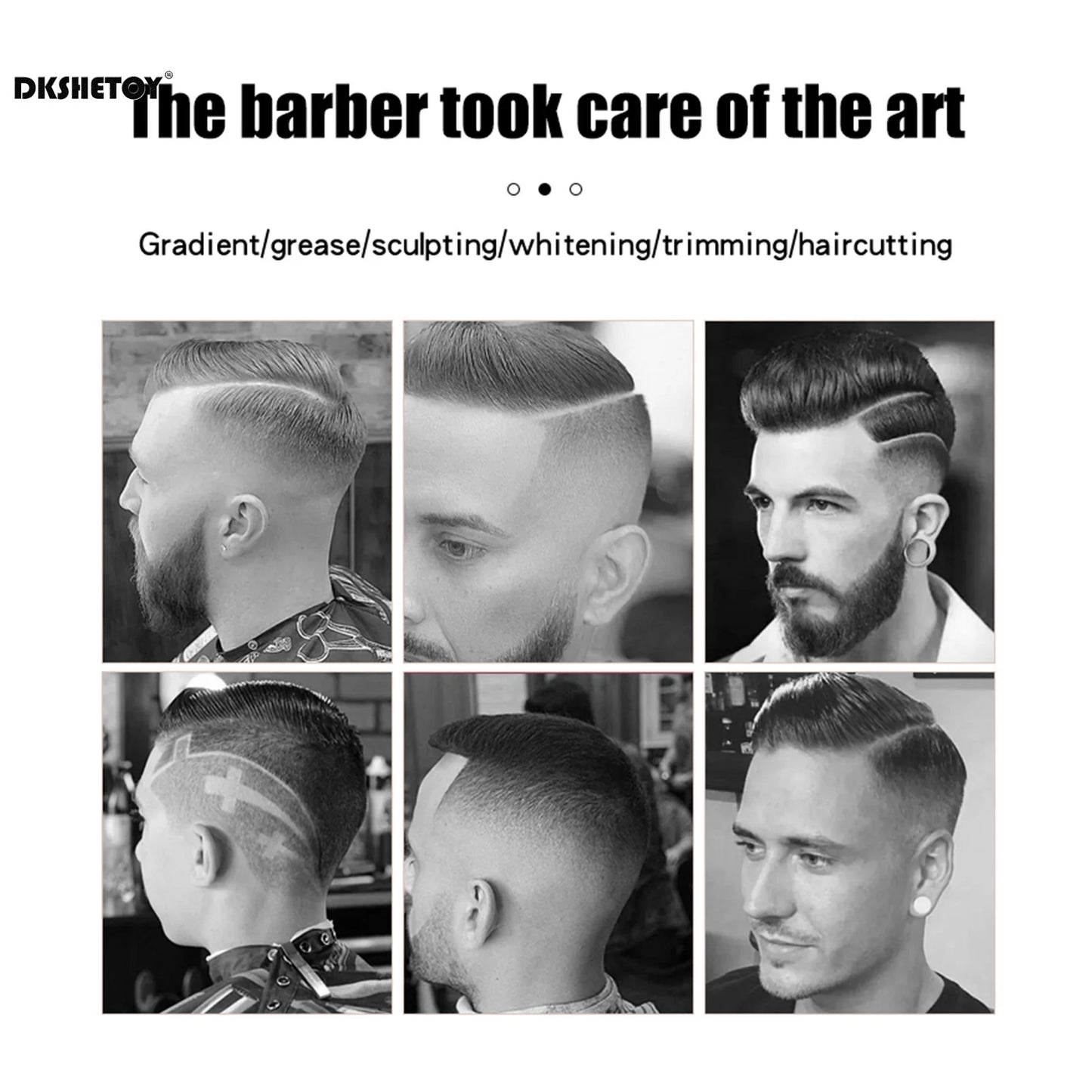 Professional Barber Clippers Digital Display Sharp Blade HYN-222 Electric Clipper for Haircut Beard Shaver Barbershop
