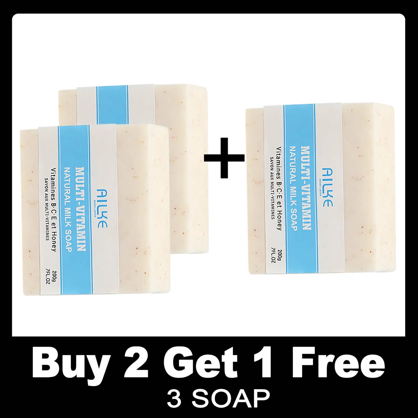 AILKE Multi-Vitamin Lightening Skin Set, Reduce Blemish, Absorbs Quickly Moisturizes with Vitamins B/C/E, Rejuvenates Skin