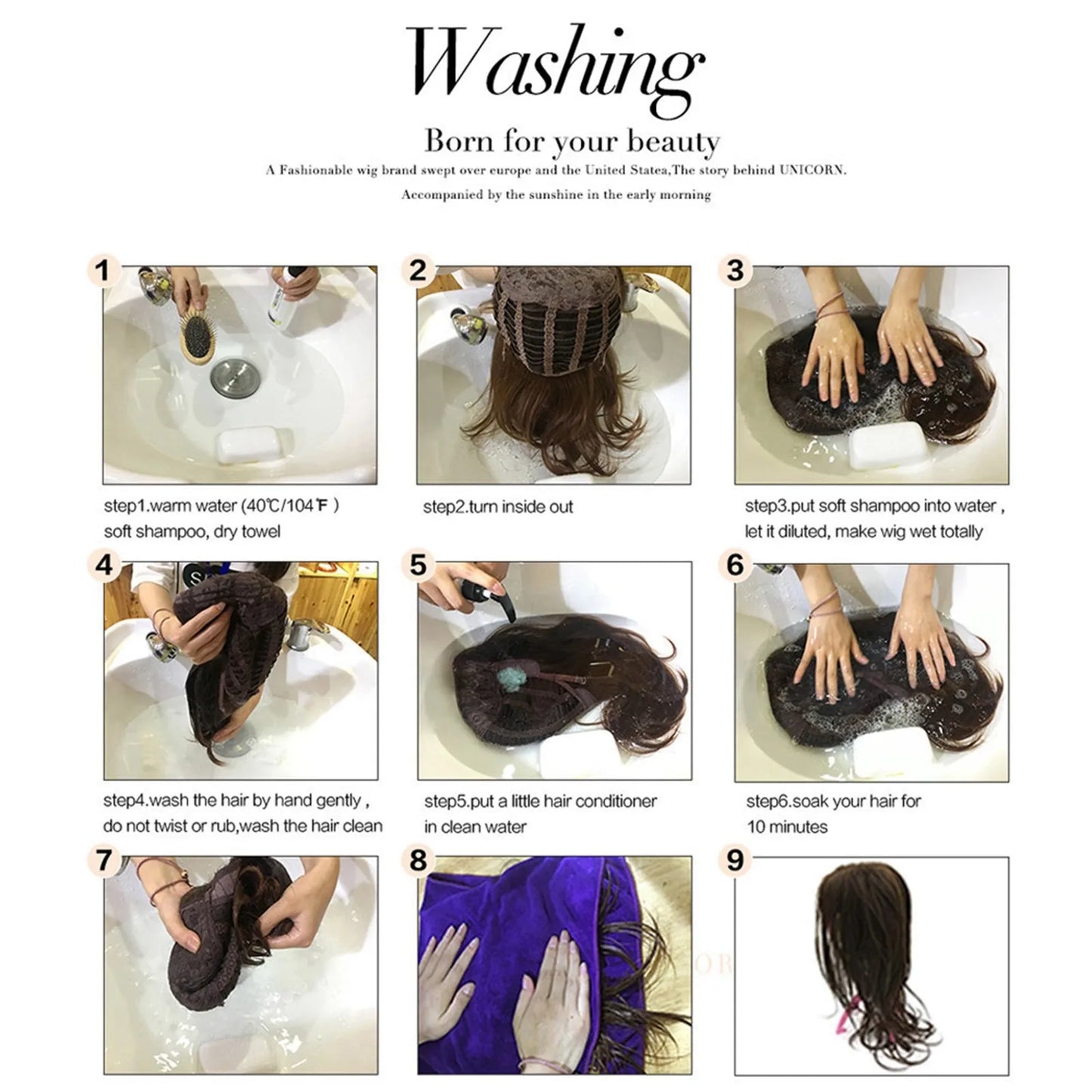Wig Women'S Curly Shaggy Face Fixing False Head Cover Fashion Wig Brief Paragraph Wig party supplies gift for guest