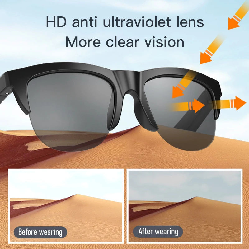 F06 Wireless Bluetooth 5.3 Sunglasses Headphones - Enjoy Music Wirelessly Hands-free Calling Music Outdoor Sports Eyeglasses TWS