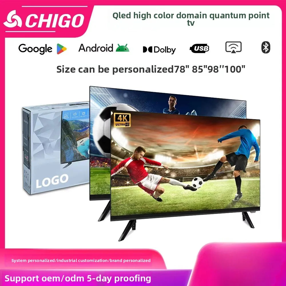 75 inch 4K high definition LCD TV 98 inch QLED Dot TV Smart Network Smart TV