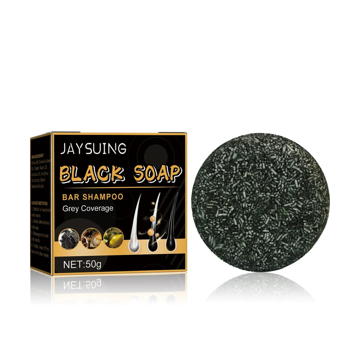 Hair strengthening shampoo soap, hair soap, cleansing scalp, soften hair strong hair, men and women usually hair care products,