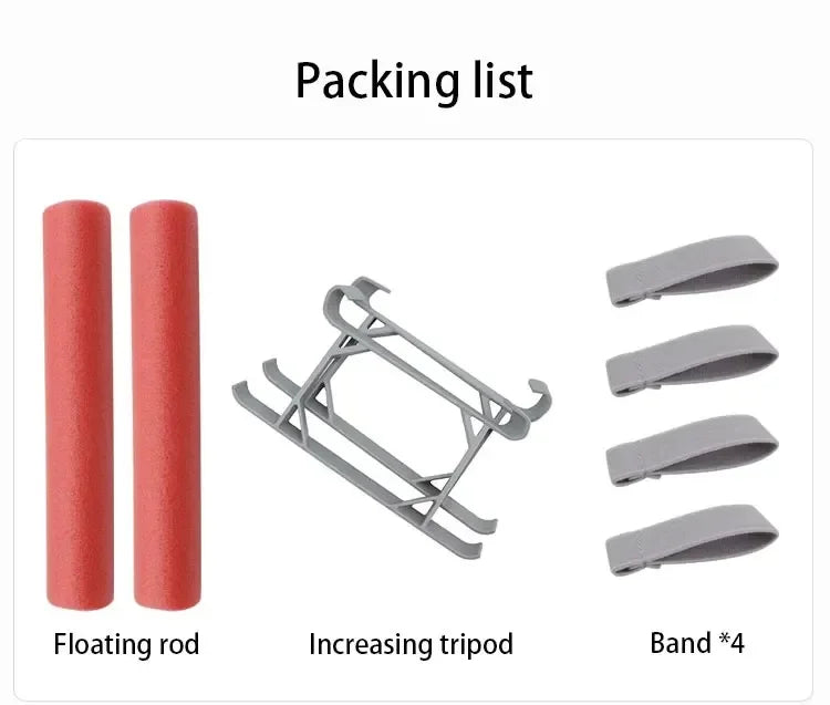 Landing Skid Float Kit Expansion For DJI Mini 3/Mini 3/4 PRO Drone Water Landing Gear On Water Training Gear Accessories
