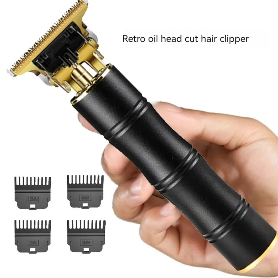 Electric Waterproof Sculpture Barber Oil Head Electric Hair Clippers Shaving Hair Electric Hair Clippers Bald Head Artifacts