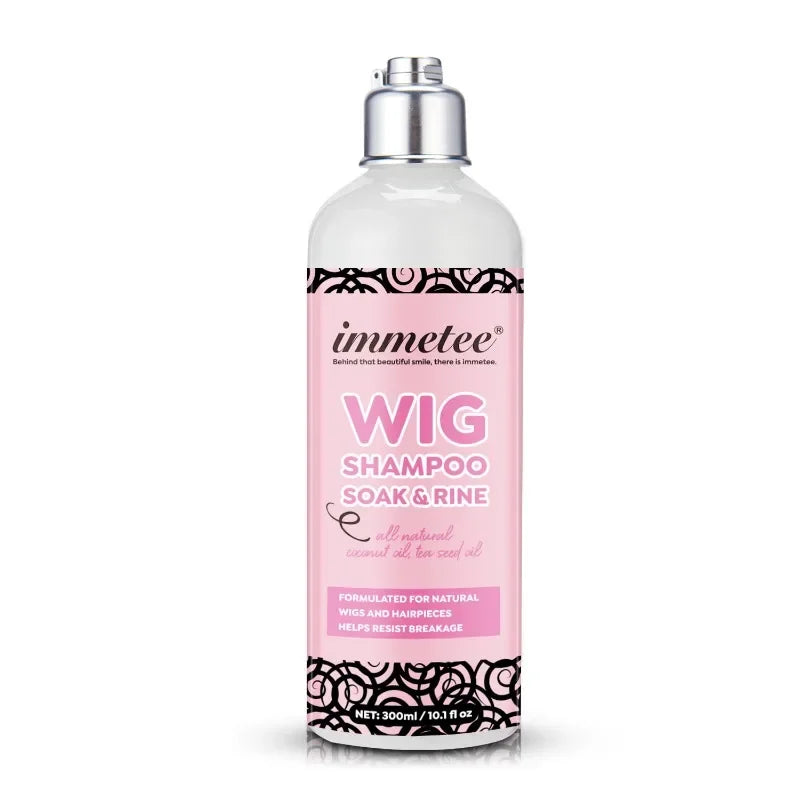 Wig Shampoo Professional Wig Solution for Human and Synthetic Hair Wig Braided Hair Pieces To Clean, Restore and Nourish Hair