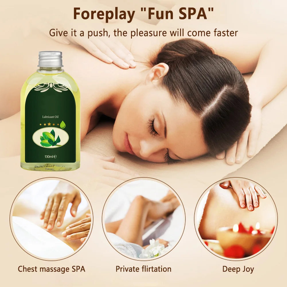 130ml Sensual Massge Oil Natural Plant Ingredients Lubricant Massage Oil Soothing Relax Body Lubricant For Women Men