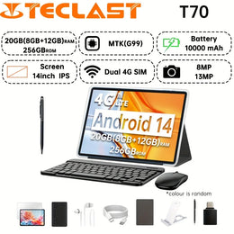 Teclast T70 Tablet(MTK G99 8-core 2.0GHz/8GBRAM/256GBROM/1920*1200iPS TDDI/WIFI5G/4G Dual SIM/10000mAh/Type-C/8MP+13MP/Android14