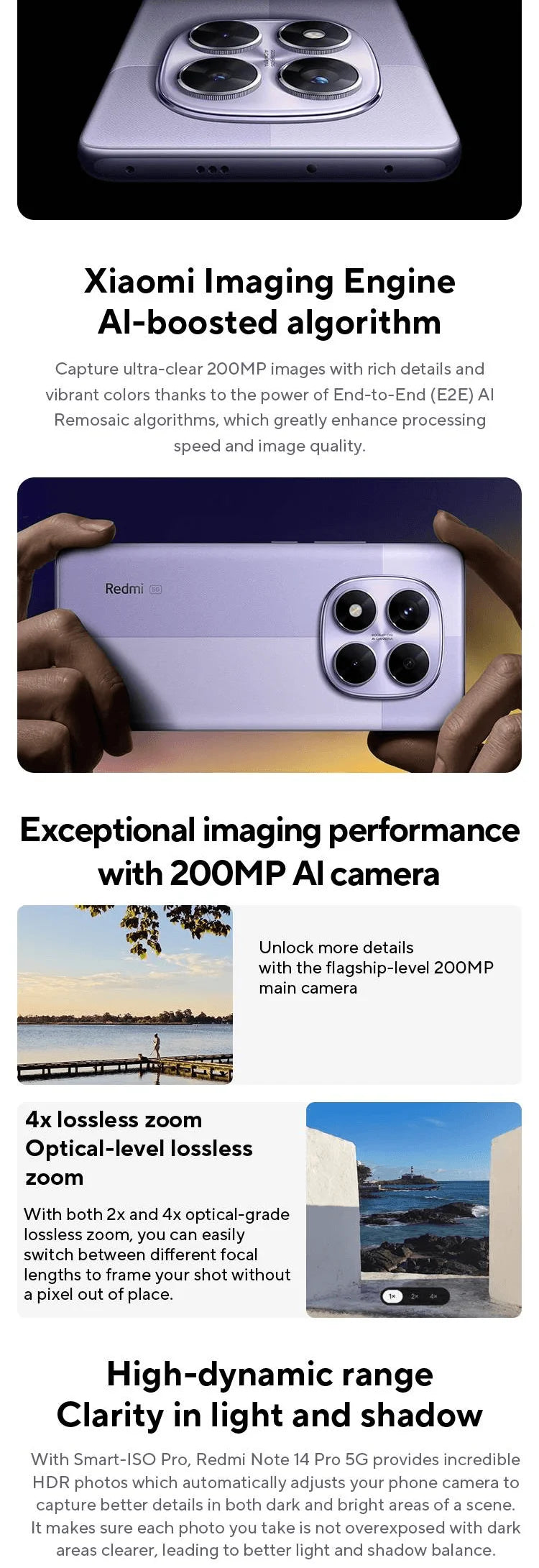 World Premiere Redmi Note 14 Pro 5G Global Version Smartphone Dimensity 7300-Ultra NFC 200MP Camera 1.5K 120Hz AMOLED Display