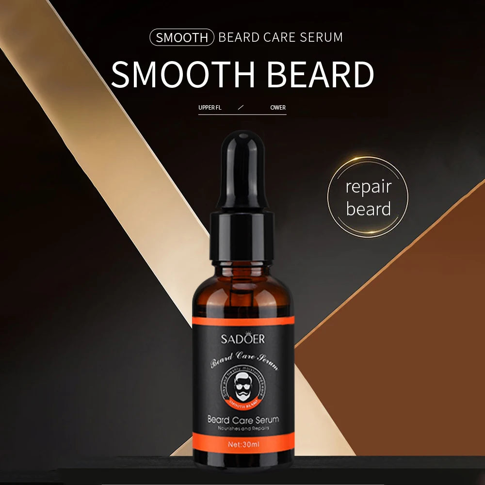 60ml Beard Oil For Men Deep Moisturizing Nourishing Beard Care Essence Oil Smooth Soften Shiny Anti-frizz Plant Beard Serum