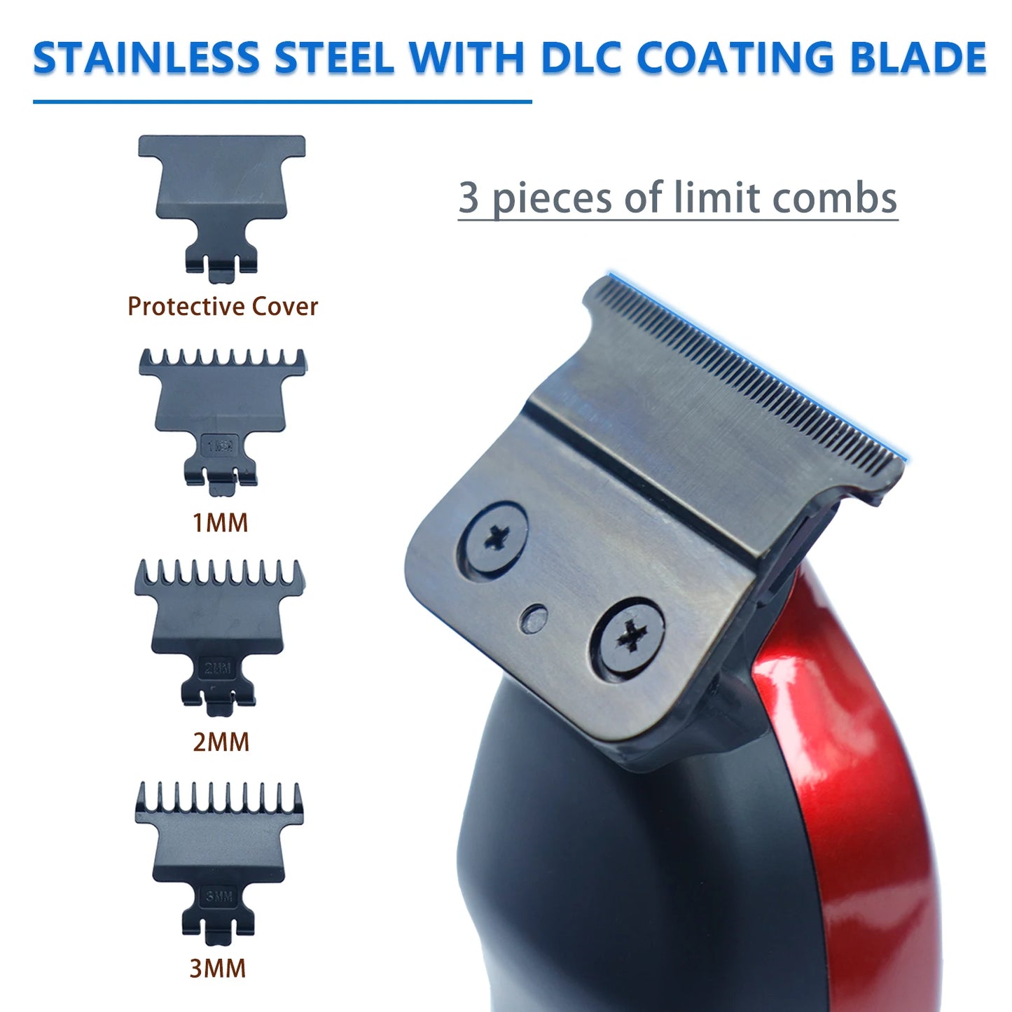 HClippers Barber Hair Trimmer Professional Men's Electric Hair Clipper with DLC Coating Blade for Hair Styling Trimmering HC231S