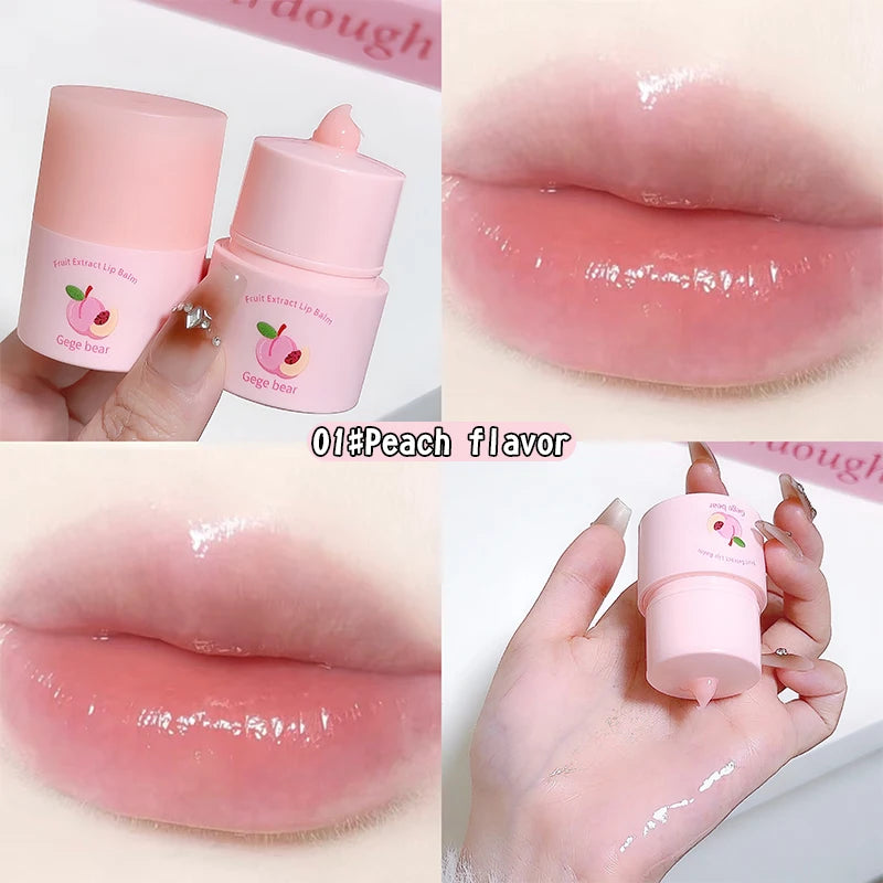 Gege Bear Fruit Extract Lip Balm Moisturizing and Anti-Cracking Lip Gloss in Autumn and Winter