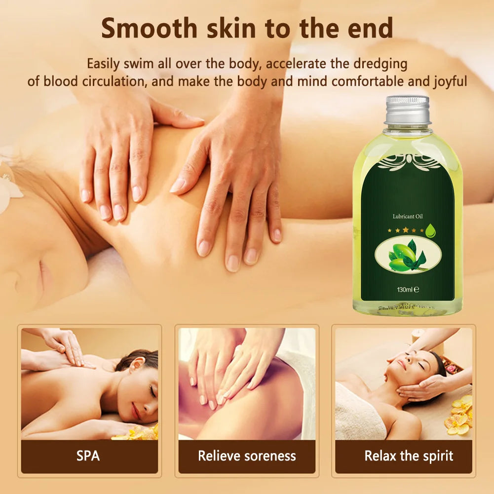 130ml Sensual Massge Oil Natural Plant Ingredients Lubricant Massage Oil Soothing Relax Body Lubricant For Women Men