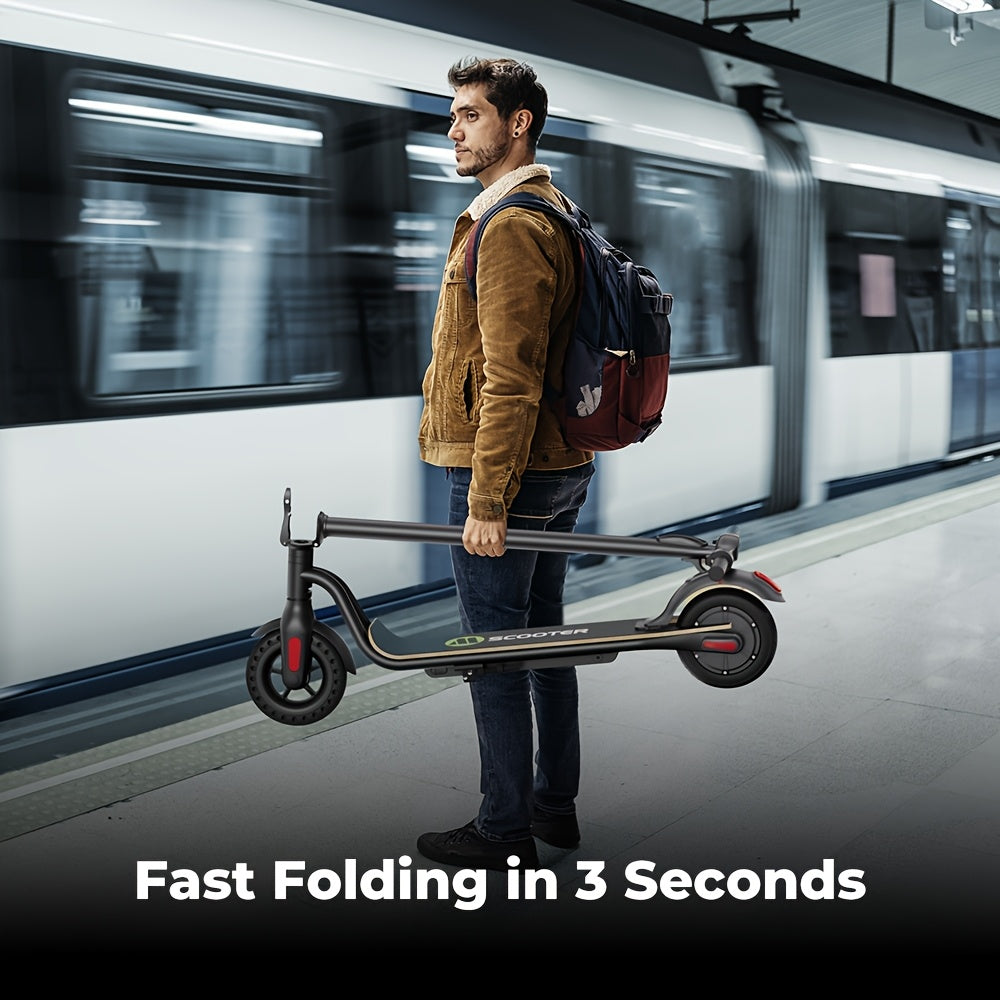 MEGAWHEELS S10 Lightweight And Foldable Electric Scooter for Adults with 8" Wheels, 5.2Ah Battery, 250W Motor, Electronic Brake And Bright LED Headlight, Supports 25km/h Max Speed, 3 Speed Modes And 10-15km Mileage