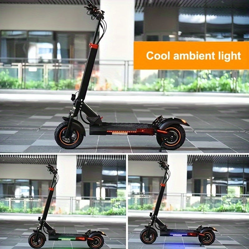 Enduro 750W Electric Scooter - Electric Scooters with 48V10A Battery, 10-inch Off-road Tires, Foldable, Portable, and 25° Climbing Ability for Adults