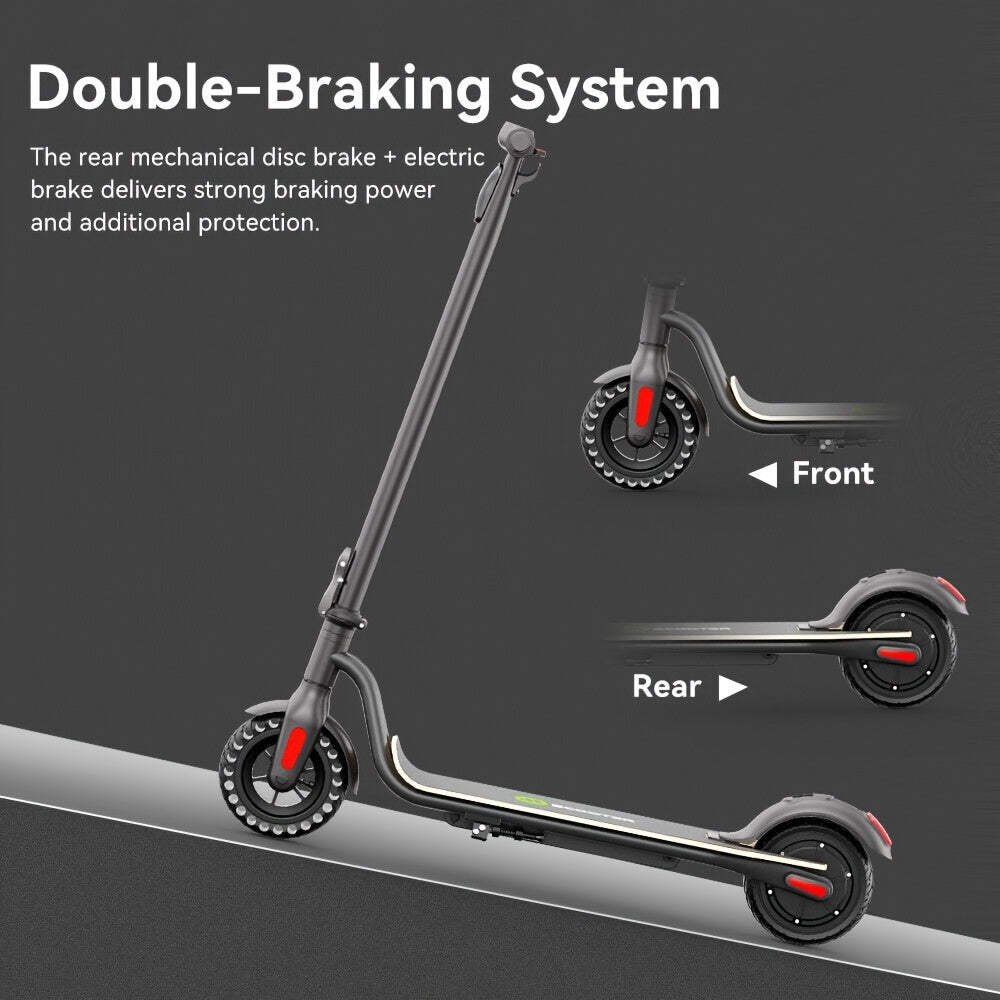 MEGAWHEELS S10 Lightweight And Foldable Electric Scooter for Adults with 8" Wheels, 5.2Ah Battery, 250W Motor, Electronic Brake And Bright LED Headlight, Supports 25km/h Max Speed, 3 Speed Modes And 10-15km Mileage