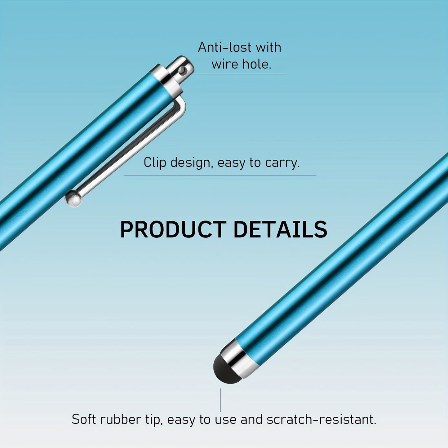 Touch Screen Stylus Abiarst High Precision Universal Stylus Suitable For IPad For IPhone Tablet For Samsung Galaxy Full Capacitive Touch Screen (10PCS/ Pack)