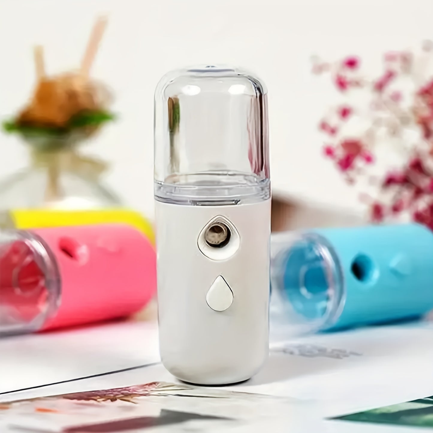 1PC Face Facial Mist Sprayer, 30ml Mini Facial Steamer Mist Sprayer, Nano Mister Hydrating Face Mist Spray Bottle, Humidifier, Spa Skin Care Moisturizing, Smart Wireless Security Hydration And Insulation Sprayer, Cute Electro