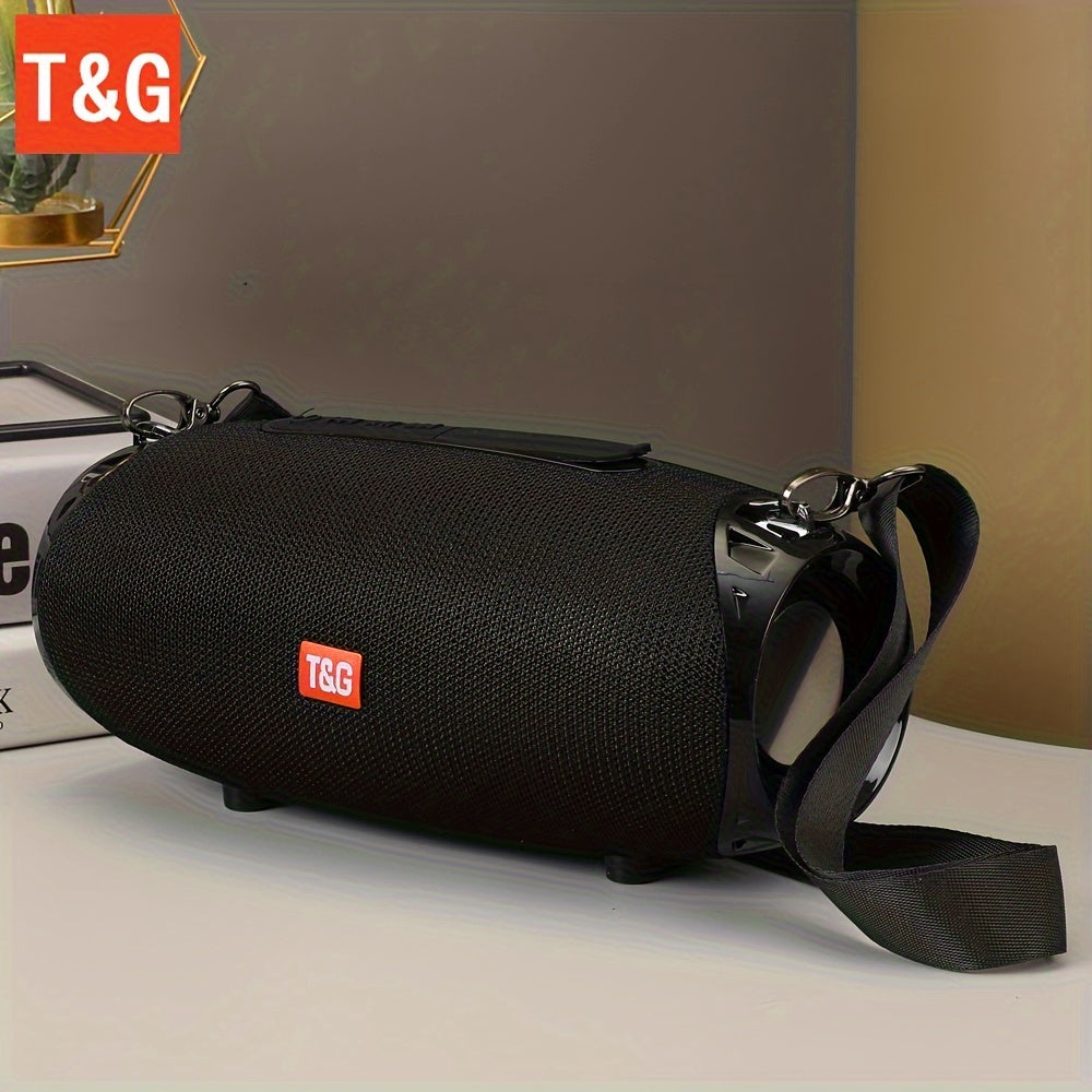 TG534 Portable Wireless Stereo Outdoor Speaker With Dual Speakers, Waterproof For Life, TWS Stereo Subwoofer Hands-Free Call/FM/TF Card/U Disk, For Mobile Phone/Tablet/TV, Music Speaker Plug-in Card U Disk Gift For Friends