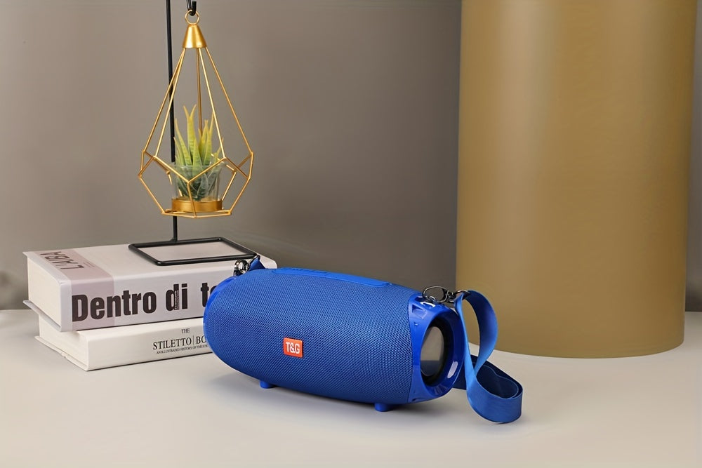 TG534 Portable Wireless Stereo Outdoor Speaker With Dual Speakers, Waterproof For Life, TWS Stereo Subwoofer Hands-Free Call/FM/TF Card/U Disk, For Mobile Phone/Tablet/TV, Music Speaker Plug-in Card U Disk Gift For Friends