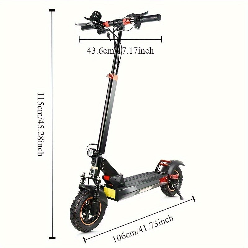 Enduro 750W Electric Scooter - Electric Scooters with 48V10A Battery, 10-inch Off-road Tires, Foldable, Portable, and 25° Climbing Ability for Adults