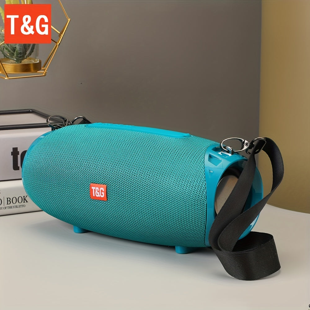 TG534 Portable Wireless Stereo Outdoor Speaker With Dual Speakers, Waterproof For Life, TWS Stereo Subwoofer Hands-Free Call/FM/TF Card/U Disk, For Mobile Phone/Tablet/TV, Music Speaker Plug-in Card U Disk Gift For Friends