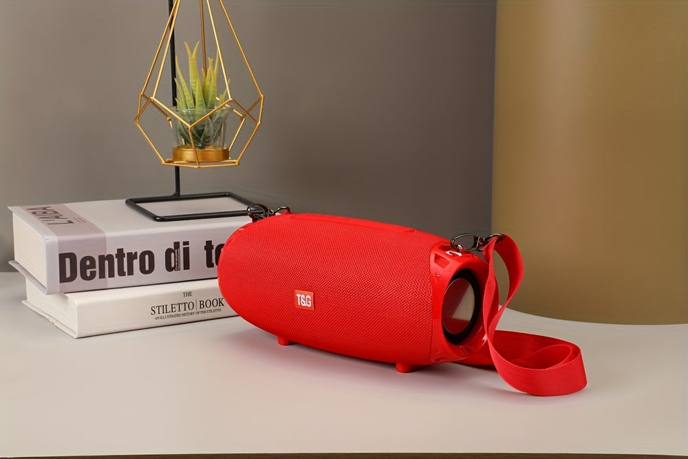 TG534 Portable Wireless Stereo Outdoor Speaker With Dual Speakers, Waterproof For Life, TWS Stereo Subwoofer Hands-Free Call/FM/TF Card/U Disk, For Mobile Phone/Tablet/TV, Music Speaker Plug-in Card U Disk Gift For Friends