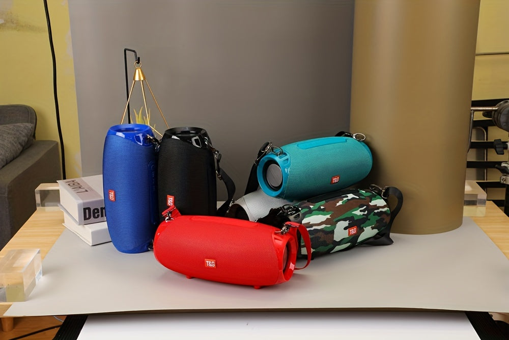 TG534 Portable Wireless Stereo Outdoor Speaker With Dual Speakers, Waterproof For Life, TWS Stereo Subwoofer Hands-Free Call/FM/TF Card/U Disk, For Mobile Phone/Tablet/TV, Music Speaker Plug-in Card U Disk Gift For Friends