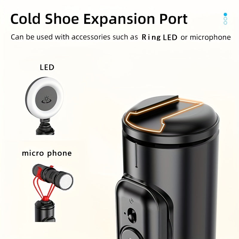 HKXYK 72" Selfie Stick, Aluminum Alloy Telescopic Stick, All-in-one Selfie Stick, Sturdy Tripod, Portable, Lightweight, Expandable, Compatible For IOS, And Various Android Phones, Is A Good Helper Video Recording, Vlogging, l