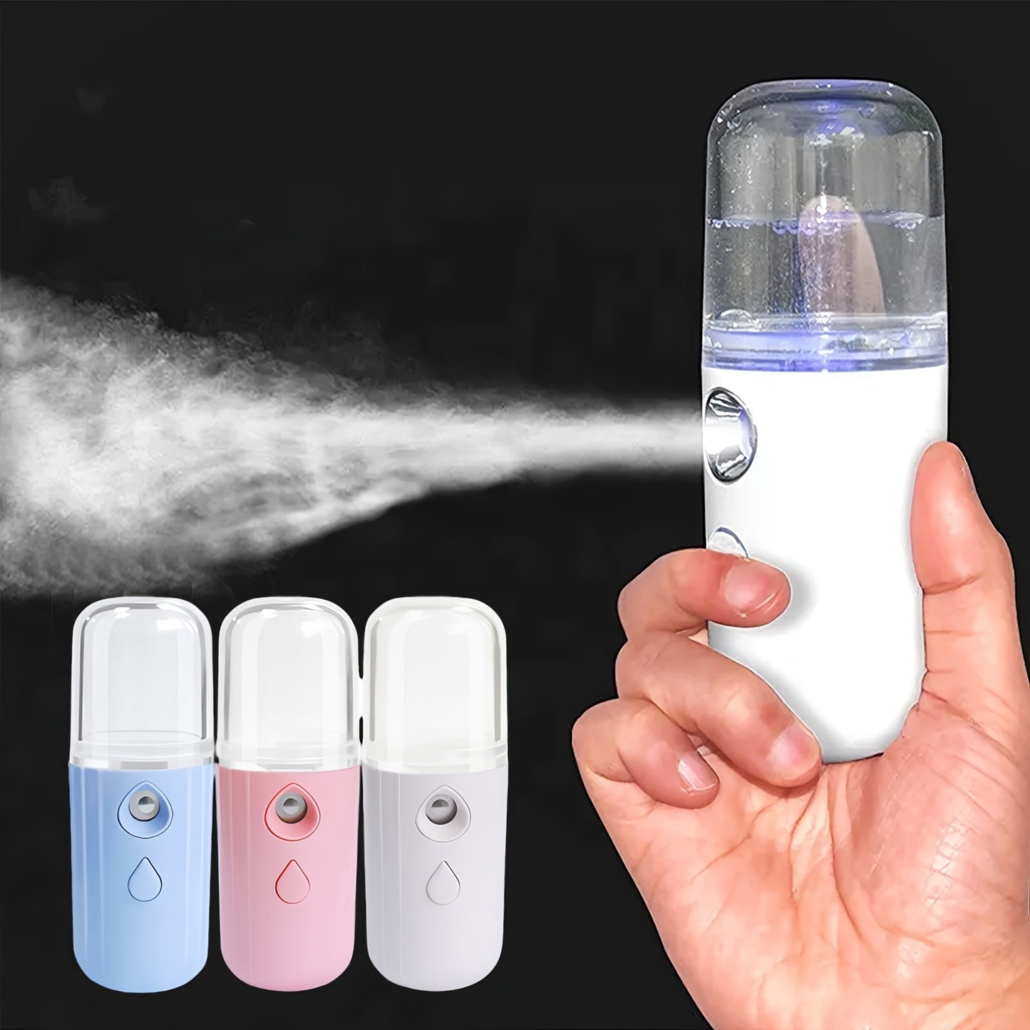 1PC Face Facial Mist Sprayer, 30ml Mini Facial Steamer Mist Sprayer, Nano Mister Hydrating Face Mist Spray Bottle, Humidifier, Spa Skin Care Moisturizing, Smart Wireless Security Hydration And Insulation Sprayer, Cute Electro