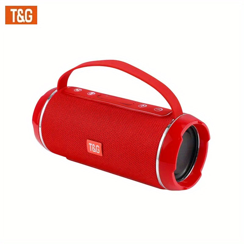 T&G TG116C Portable Wireless Speaker, 5.0 Surround Sound, USB/TF/FM Broadcast, 10m Connectivity, Rechargeable Lithium Battery, Type-C Charging, for Mobile/Tablet/TV, Party Companion