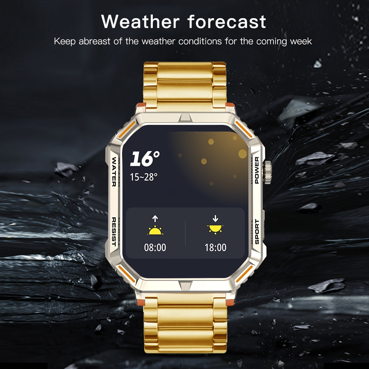 1.96inch Ultra-Slim Smartwatch for Men and Women - Wireless Call Making, Answering, Rejecting, Full Touch Screen, Heart Rate Monitor, Fitness Tracker, Compatible with Android and iPhone Phones
