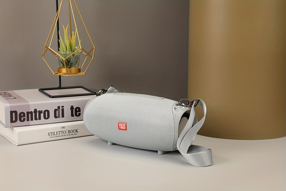 TG534 Portable Wireless Stereo Outdoor Speaker With Dual Speakers, Waterproof For Life, TWS Stereo Subwoofer Hands-Free Call/FM/TF Card/U Disk, For Mobile Phone/Tablet/TV, Music Speaker Plug-in Card U Disk Gift For Friends