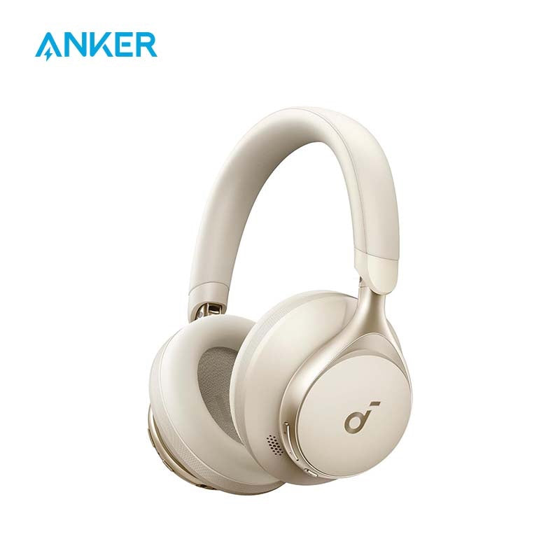 Soundcore by Anker, Space One, Active Noise Cancelling Headphones, 2X Stronger Voice Reduction, 40H ANC Playtime, App Control, LDAC Hi-Res Wireless Audio, Comfortable Fit, Clear Calls, Bluetooth 5.3
