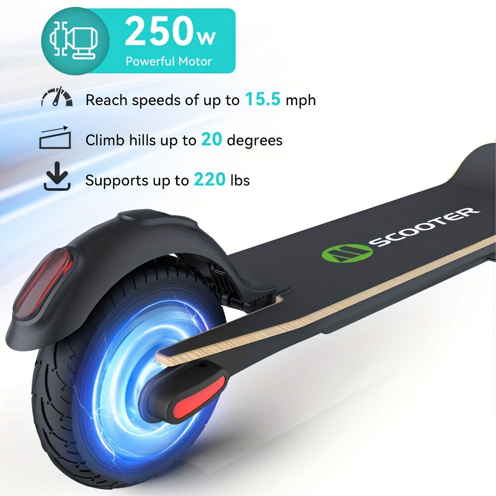 MEGAWHEELS S10 Lightweight And Foldable Electric Scooter for Adults with 8" Wheels, 5.2Ah Battery, 250W Motor, Electronic Brake And Bright LED Headlight, Supports 25km/h Max Speed, 3 Speed Modes And 10-15km Mileage
