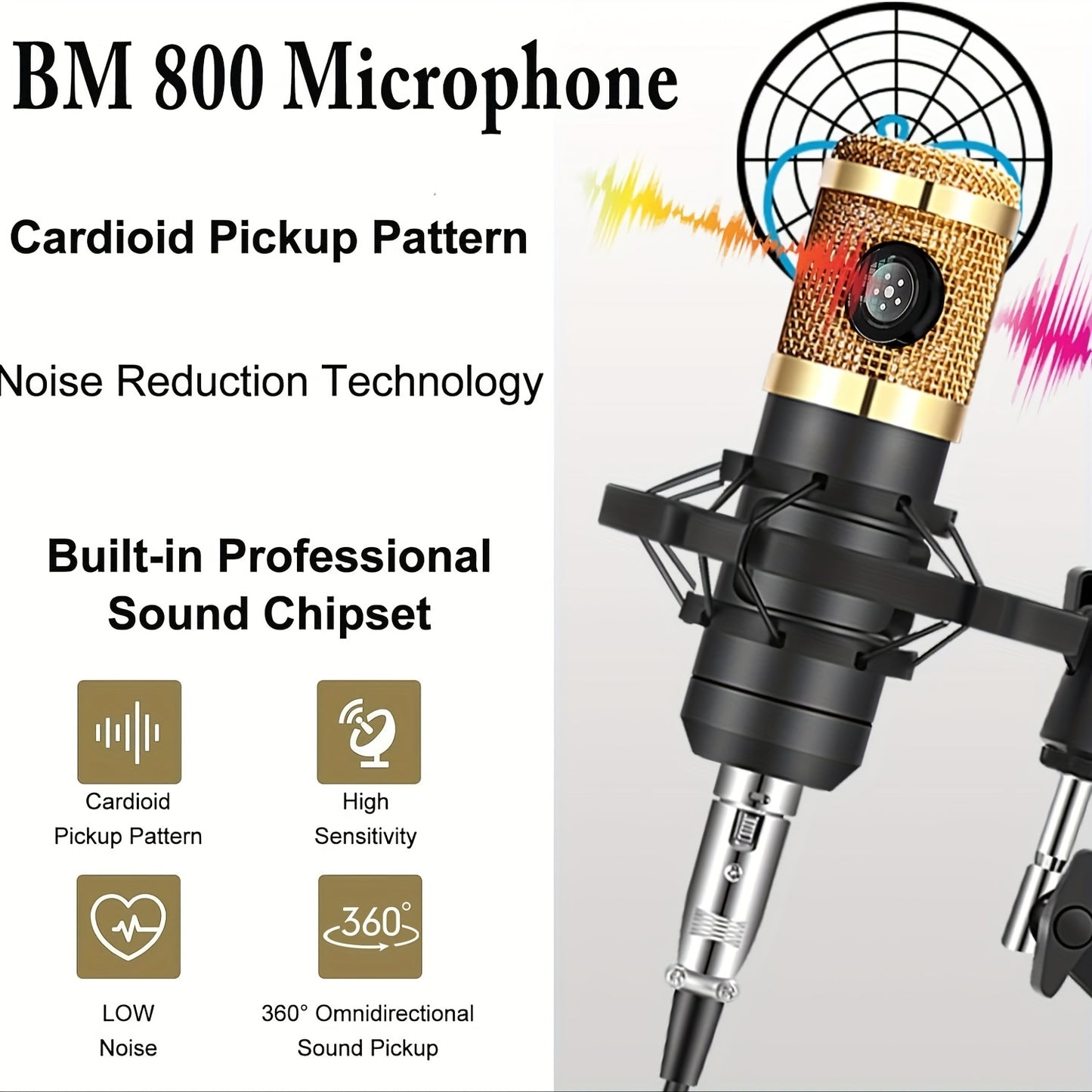 V8 Sound Card Live Broadcast Equipment Set, Influencer Singing Game Dubbing Recording Recording Capacitive Microphone, Noise Reduction Microphone Mobile Phone Computer Universal Eid Al-Adha Mubarak