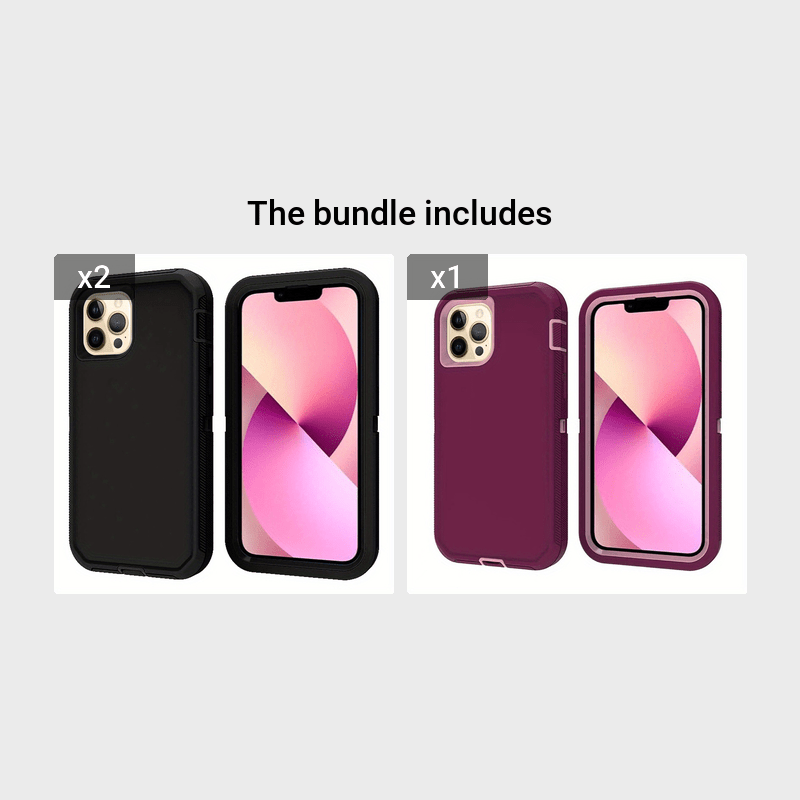 For IPhone 13 Promax Case, Heavy Duty Drop Protection, Full Body Rugged Shockproof Dust Proof 3- Layer Tough Protective Phone Cover For Apple IPhone 13 Pro Max Gift For Birthday/Easter/President's Day/Boy/Girlfriends