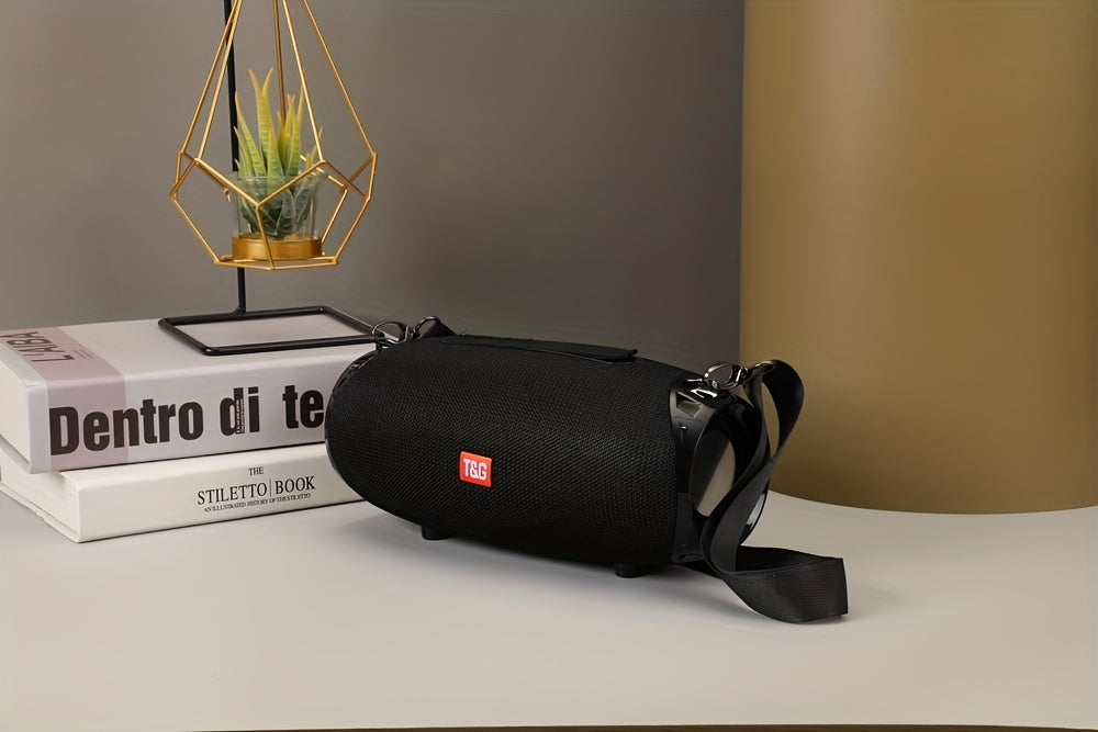 TG534 Portable Wireless Stereo Outdoor Speaker With Dual Speakers, Waterproof For Life, TWS Stereo Subwoofer Hands-Free Call/FM/TF Card/U Disk, For Mobile Phone/Tablet/TV, Music Speaker Plug-in Card U Disk Gift For Friends