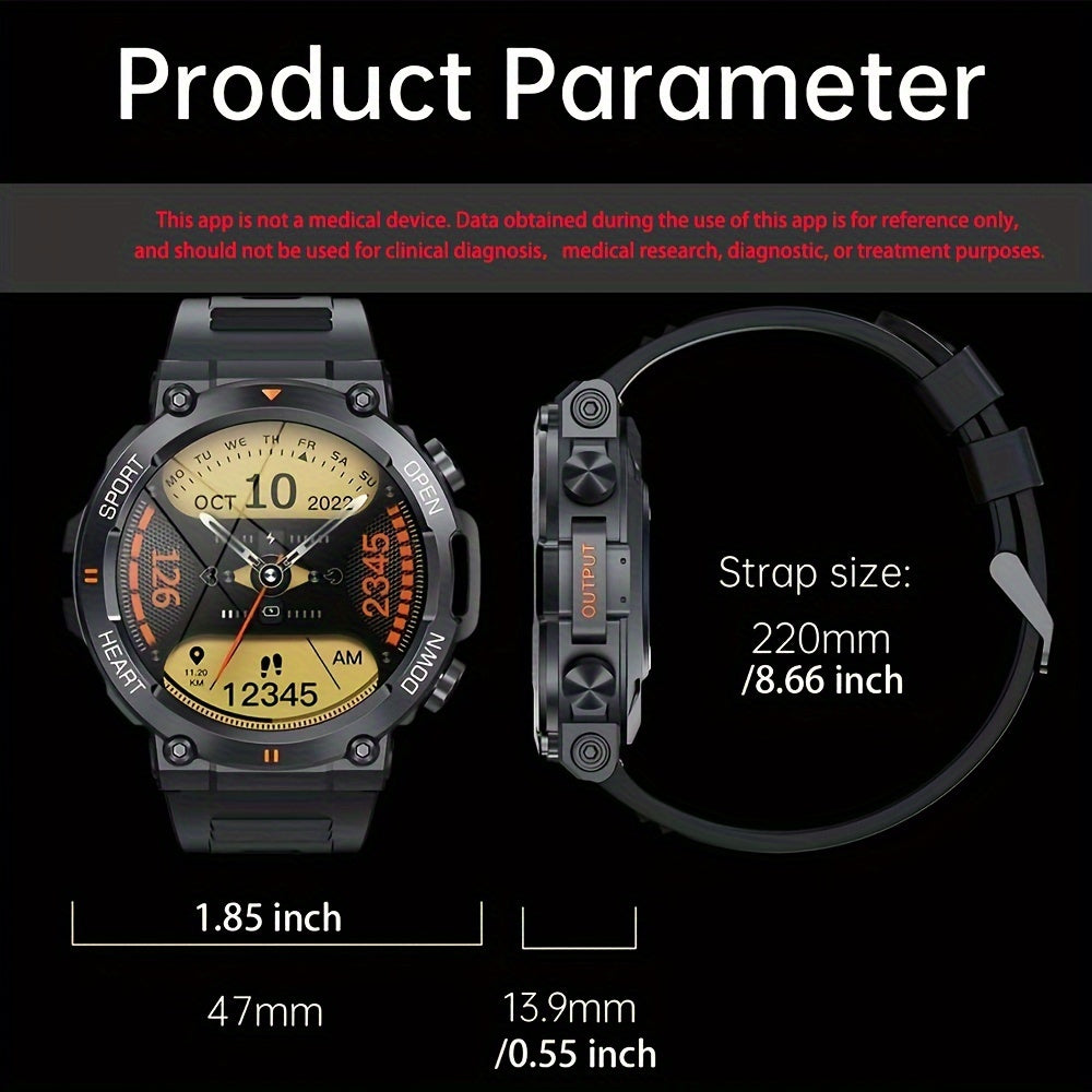 1.39-inch Large Screen SENBONO Sport Smart Watch for Men and Women, Wireless Call, 400mAh Battery Long Standby, Pedometer, Calorie Tracker, Compatible with Android and iPhone Phones