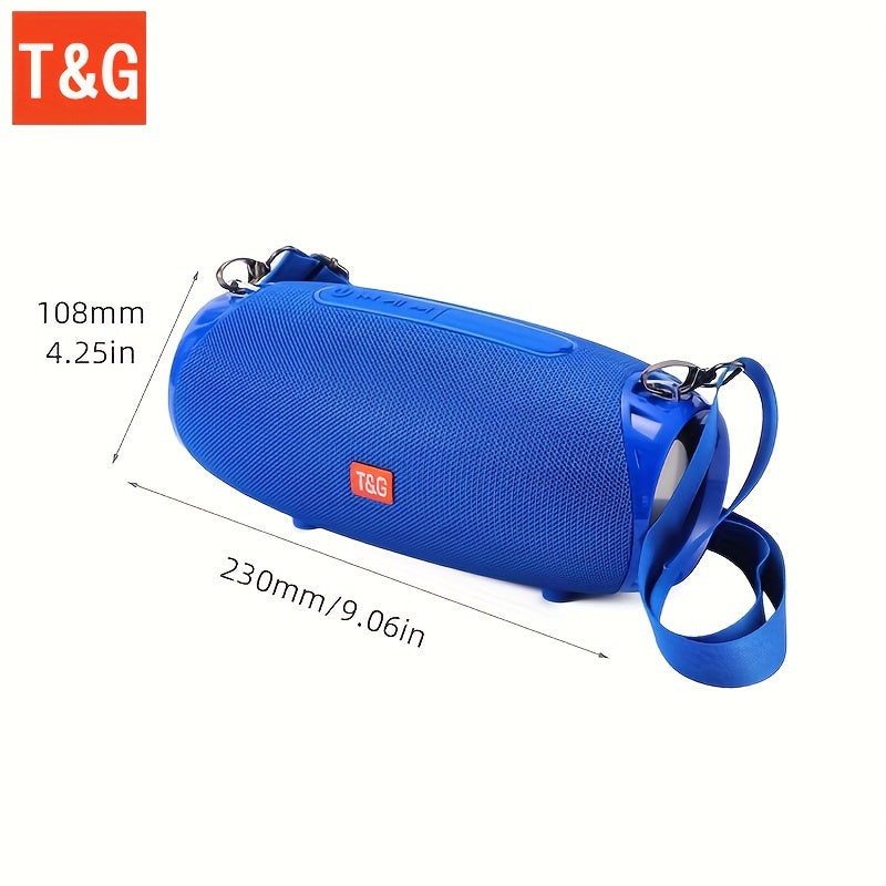 TG534 Portable Wireless Stereo Outdoor Speaker With Dual Speakers, Waterproof For Life, TWS Stereo Subwoofer Hands-Free Call/FM/TF Card/U Disk, For Mobile Phone/Tablet/TV, Music Speaker Plug-in Card U Disk Gift For Friends