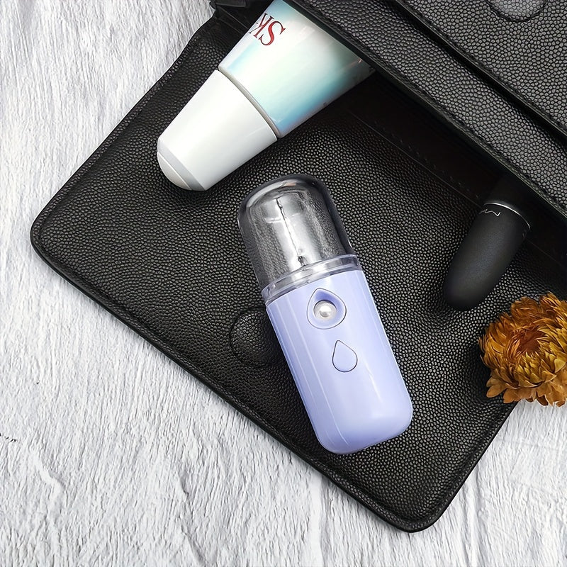 1PC Face Facial Mist Sprayer, 30ml Mini Facial Steamer Mist Sprayer, Nano Mister Hydrating Face Mist Spray Bottle, Humidifier, Spa Skin Care Moisturizing, Smart Wireless Security Hydration And Insulation Sprayer, Cute Electro